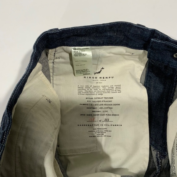 AG Adriano Goldschmied 34X34 Lochlan Selvage Trousers Jeans - Picture 8 of 8